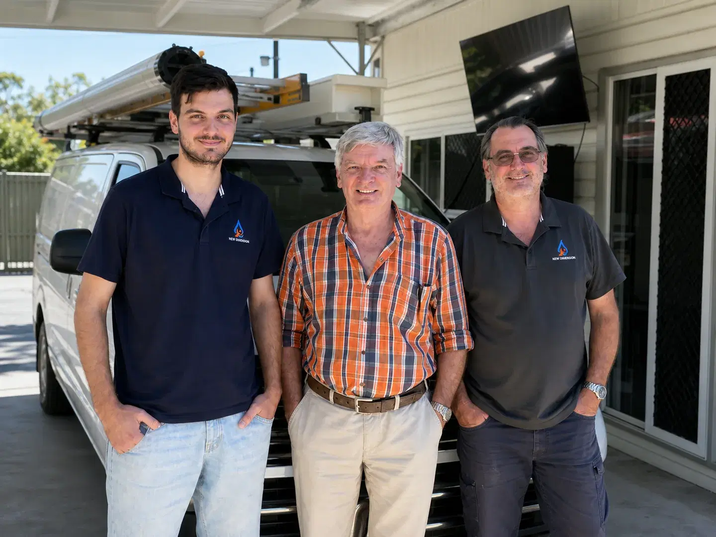 Adam, Zoran and Dean from the Best Brisbane Bathrooms family team